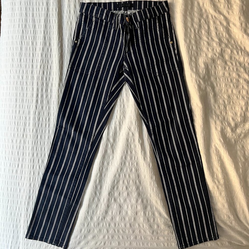 Juicy Couture Striped Blue and white jeans Size 25